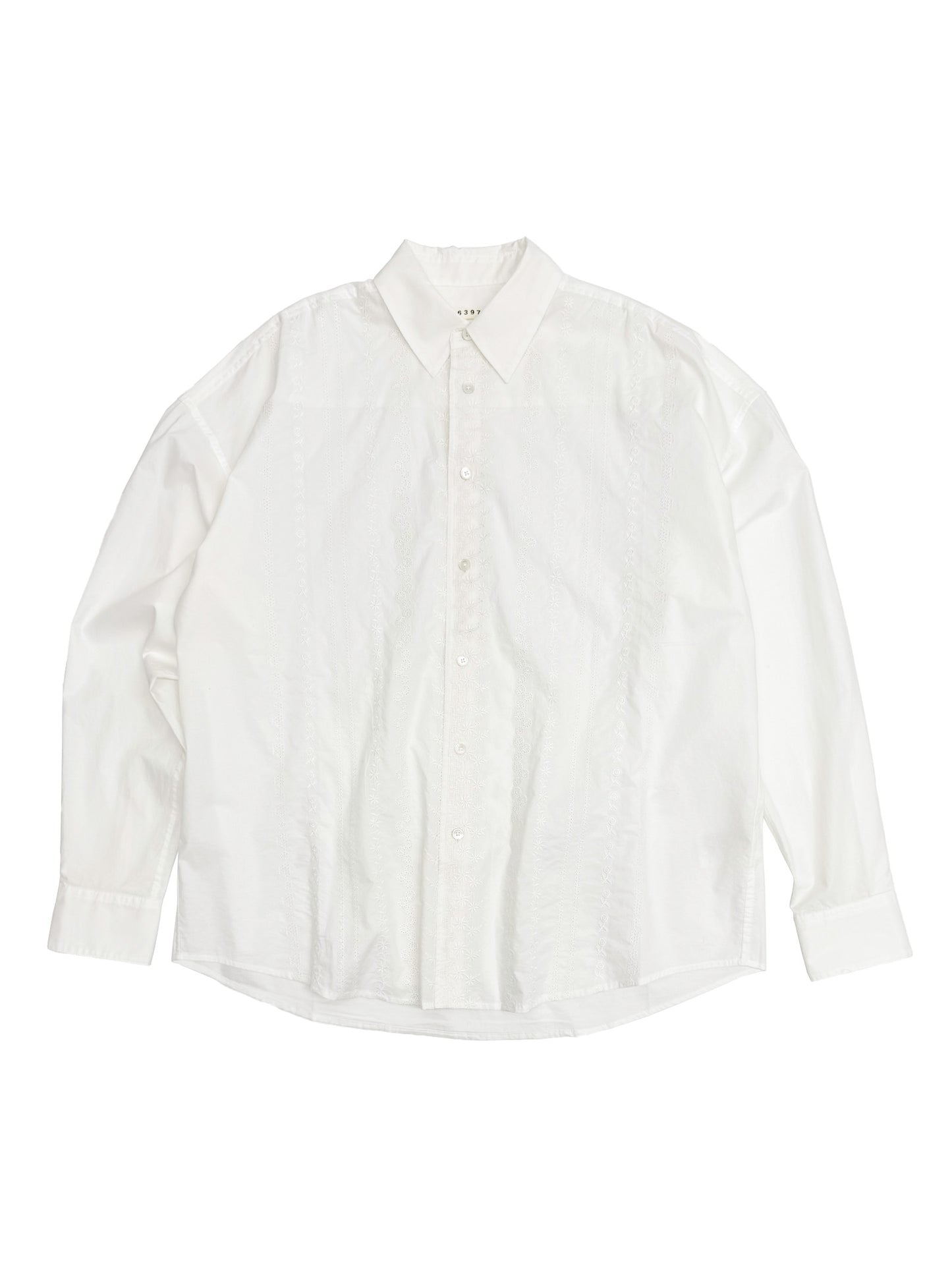 Embroidered Uniform Shirt White