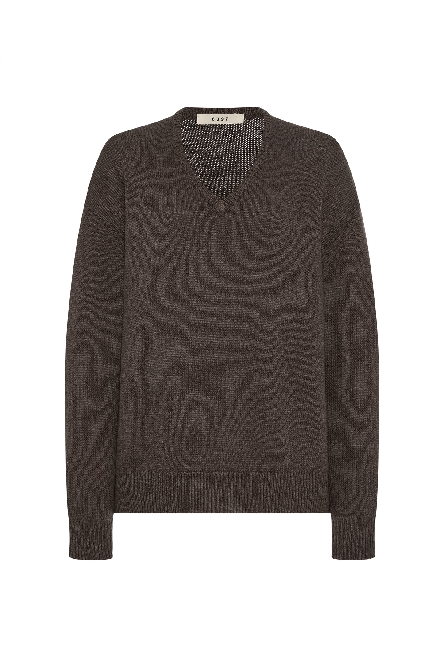 Oversized V-Neck Coffee