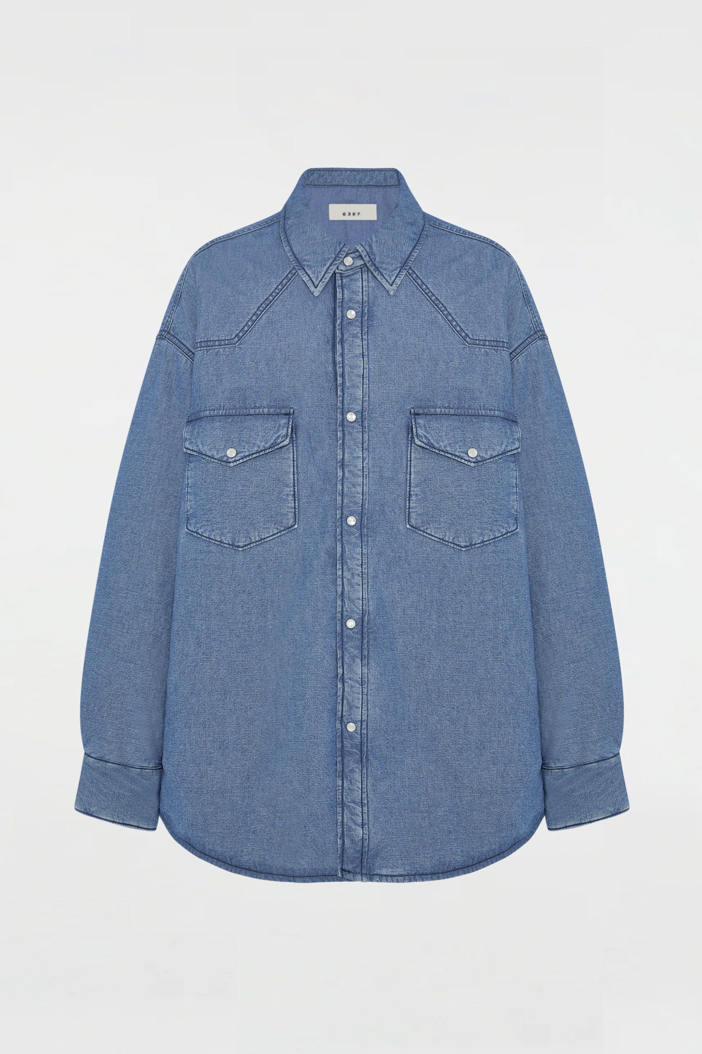 Puff Denim Shirt Jacket