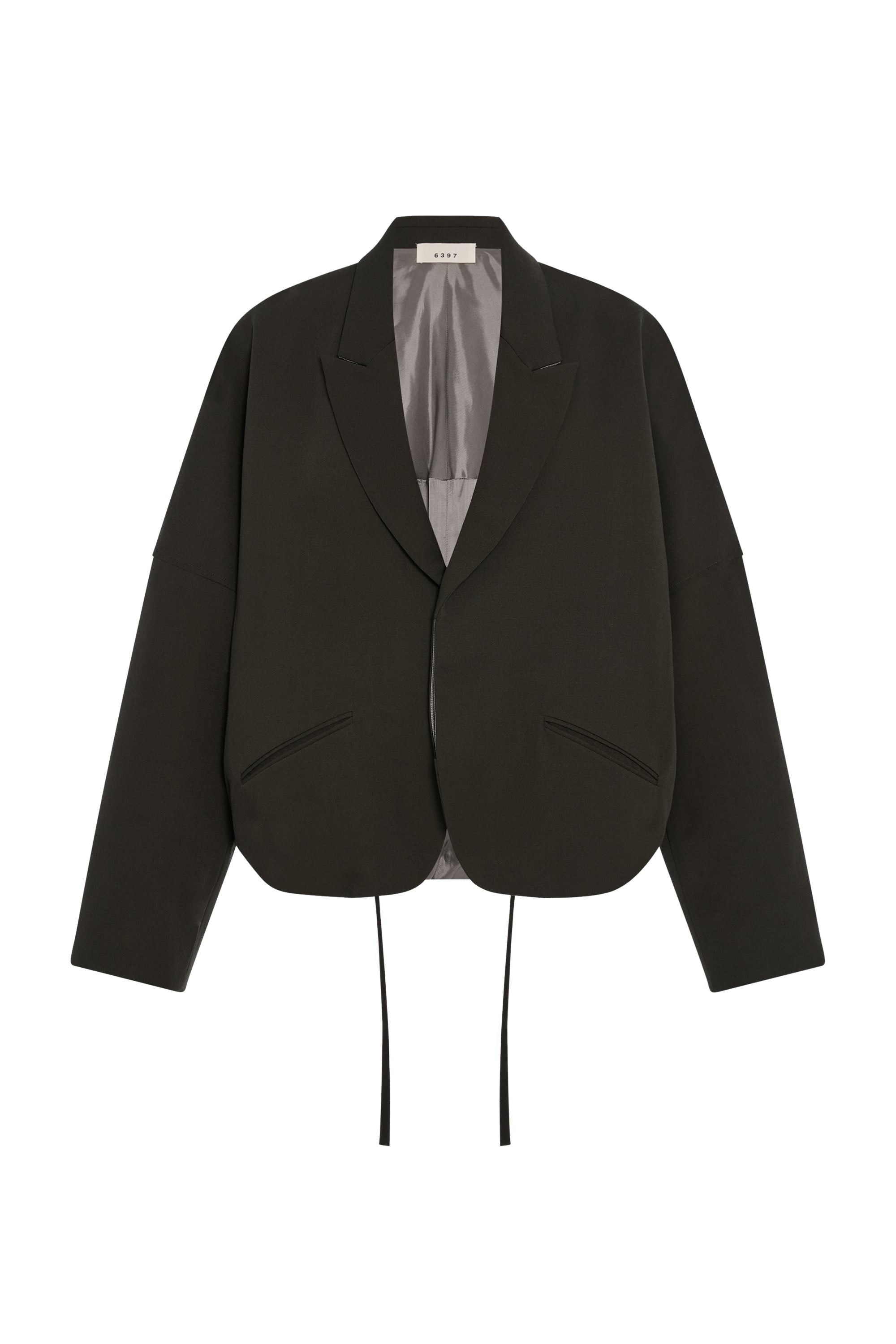 Relaxed Cardigan Blazer Army – 6397