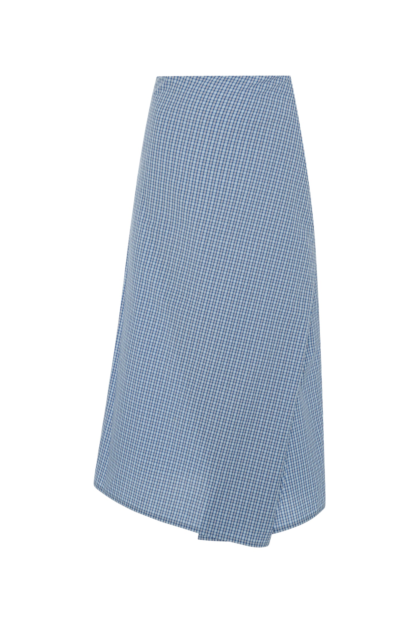 Draped Wrap Skirt French Blue