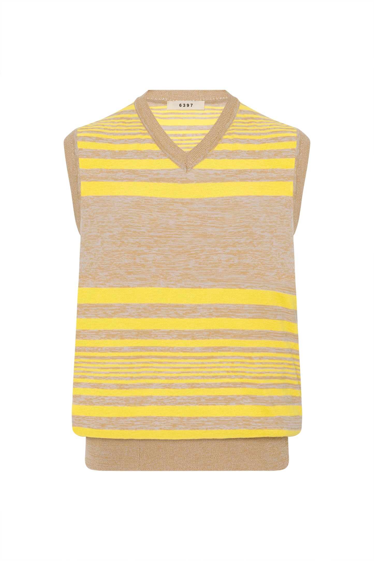 Twisted Vest Lemon Stripe