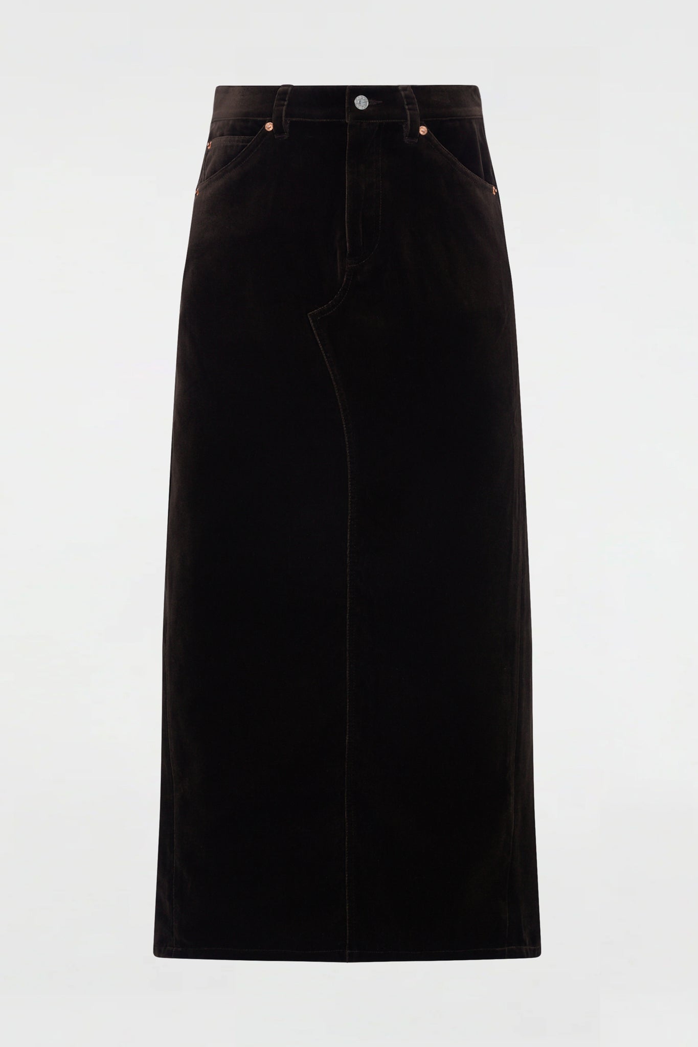 Velvet Long Skirt Mink