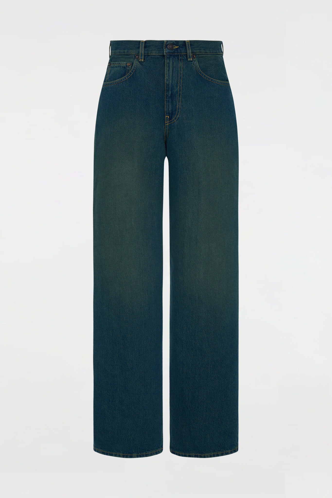 Wide Jean Teal Overdye