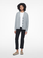 Classic Cardigan in Med Heather Grey