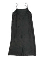 Jacquard Slip Dress in Dark Slate
