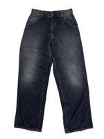 Oversized Trouser Jean in Stone Wash Black