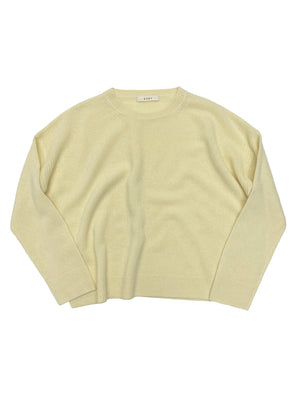 Off Gauge Boxy Crew in Pale Yellow