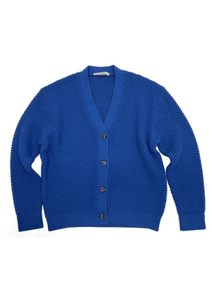 Textured Cardigan in Electric Blue